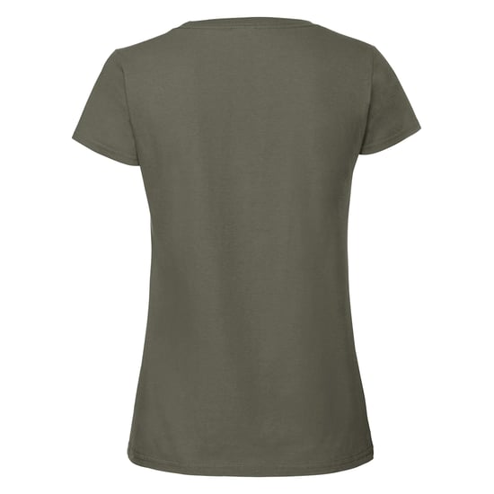 Fruit Of The Loom Vrouwen / Dames Ringgesponnen Premium T-Shirt (Diep groen) - Image 2