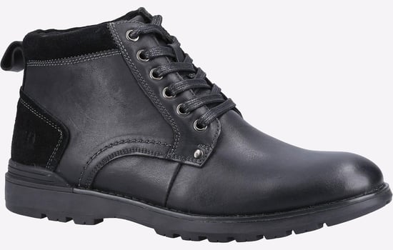 Hush Puppies Dean Suède Heren Zwarte Laarzen - Image 2