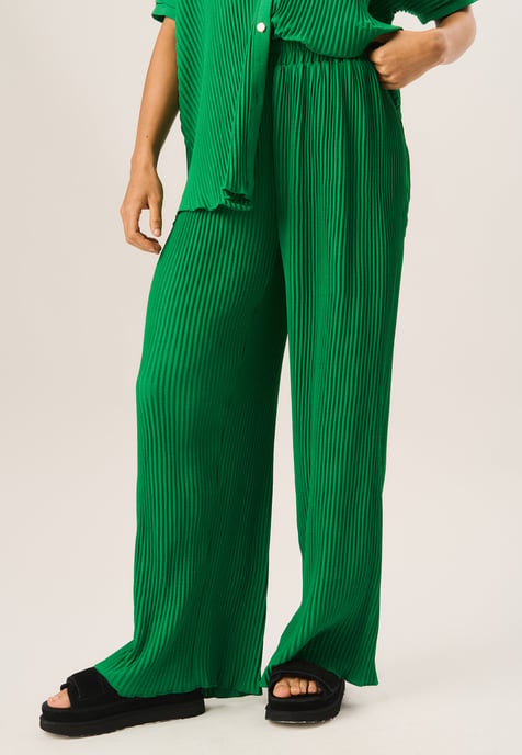 Plisse Loungewear broek met wijde pijpen - Image 1