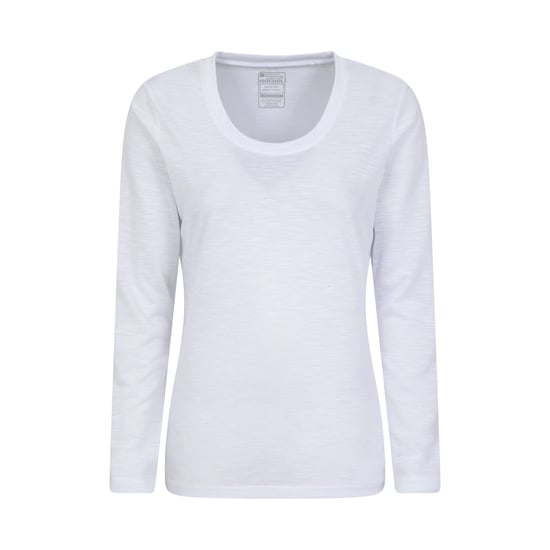 Mountain Warehouse Dames/Dames Agra Slub Top met lange mouwen (Wit) - Image 1