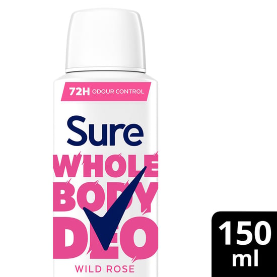 Sure Women Wild Rose Whole Body Deodorant Spray Aluminium Free 150ml, 6 Pack