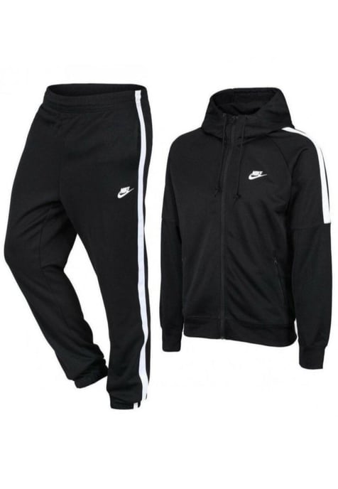 Nike Heren Tribute trainingspak met capuchon in zwart - Image 1