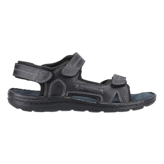 Hush Puppies Heren Alistair Leren Sandalen (Zwart) - Image 1