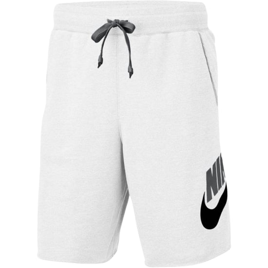 Nike Large Swoosh Logo White Sweat Shorts
