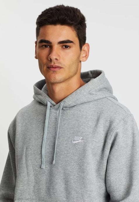 Nike Heren Sportswear Fleece Pullover Hoodie in Grijs - Image 3