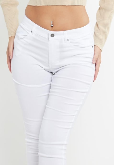 MYT Dames Skinny Super Stretch Chino Wit - Image 5