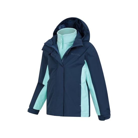Mountain Warehouse Kinder/Kinder Lightning 3 in 1 Waterdichte Jas (Blauw) - Image 3