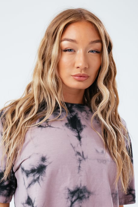 Hype Berry Dye Oversized Women'S T-Shirt