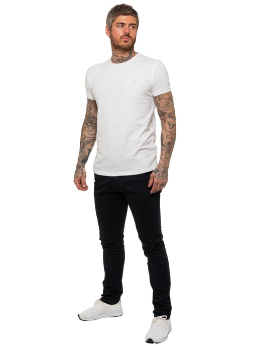 Enzo | Heren Slim Fit Stretch Chino Jeans - Marineblauw - Image 5