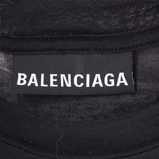 Balenciaga Strakke Crewneck Lange Mouwen Top in Grijs Katoen - Image 4