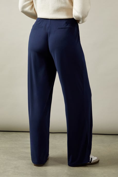 Jersey Wide Leg Trouser