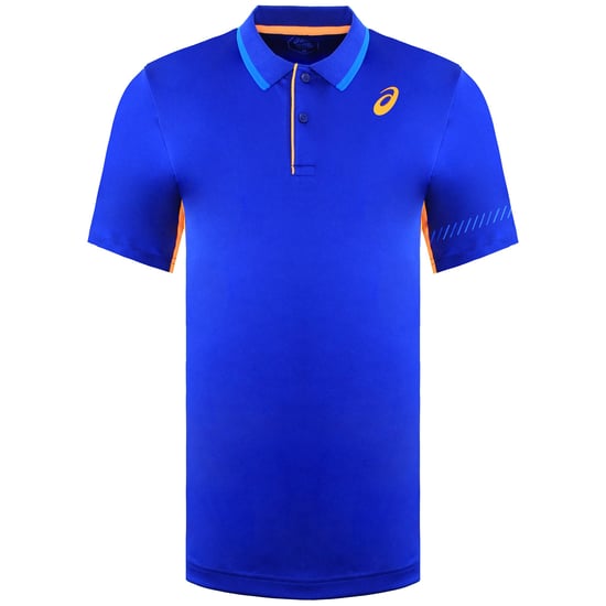 Asics Logo Heren Blauw Padel Poloshirt - Image 1