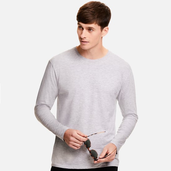 Fruit of the Loom Heren Iconische 150 T-Shirt met lange mouwen (Grijze Heide) - Image 5