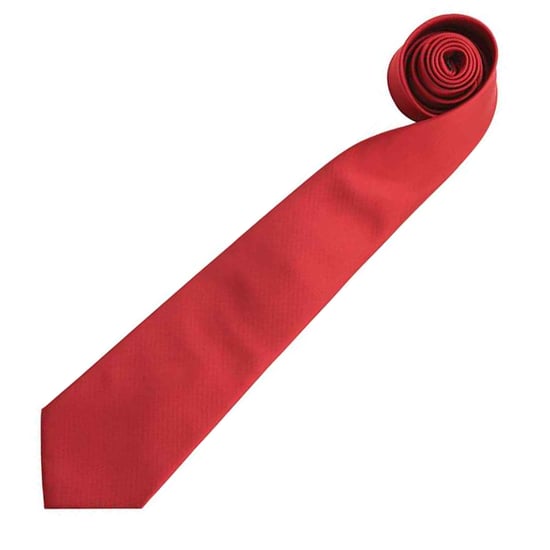 Premier Mens “Colours” Plain Fashion / Business Tie (Red)