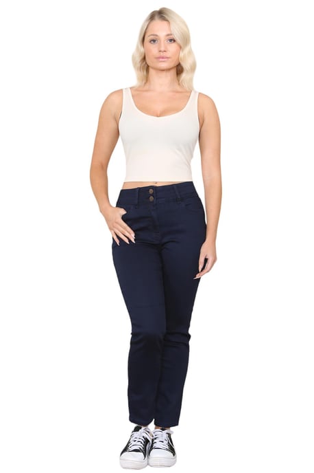 M&Co Womens Lift & Shape Slim Leg Jeans in Indigoblauw - Image 6