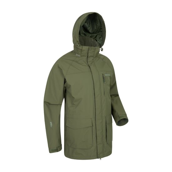 Mountain Warehouse Heren Glacier II Lange Waterdichte Jas (Khaki) - Image 3