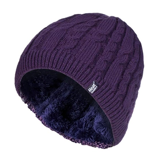 Heat Holders - Fleece gevoerde Alesund-hoed voor dames - Paars - Image 1