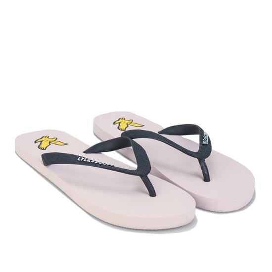 Lyle and Scott teenslippers voor heren in roze-blauw - Image 4