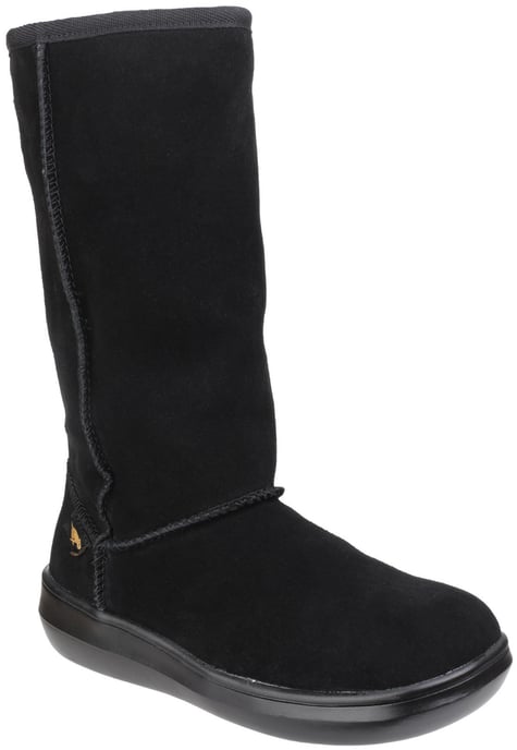Women's Rocket Dog Sugar Daddy Suede Winter Boots in Black - Image 1