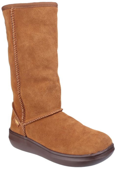Women's Rocket Dog Sugar Daddy Suede Winter Boots in Chestnut - Image 1