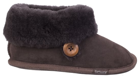 Cotswold Wotton Dameschocolade Slippers Van Leer - Image 4