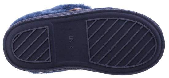 Cotswold Wotton Dames Pantoffels Van Donkerblauw Leer - Image 3