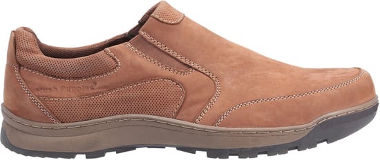 Hush Puppies Jasper Leren Heren Tan Nubuck Loafers - Image 4