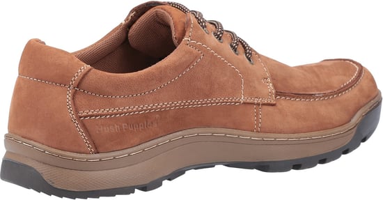 Hush Puppies Tucker Leren Heren Tan Nubuck Veterschoenen - Image 2