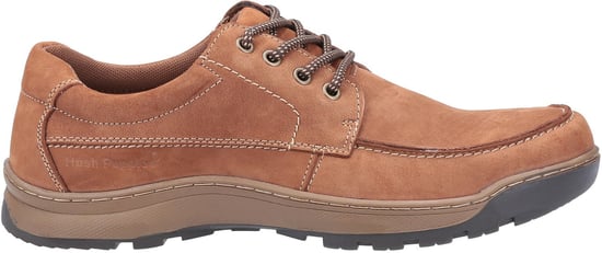 Hush Puppies Tucker Leren Heren Tan Nubuck Veterschoenen - Image 4