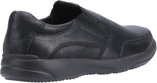 Hush Puppies Aaron Leren Zwarte Heren Loafers - Image 2