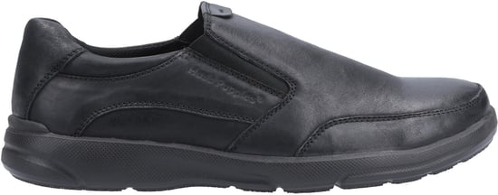 Hush Puppies Aaron Leren Zwarte Heren Loafers - Image 4