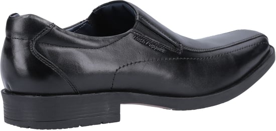 Hush puppies brody slip op leer heren smart shoes zwart - Image 2