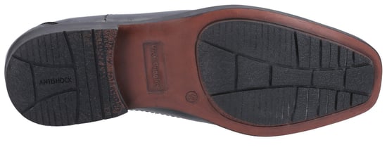 Hush puppies brody slip op leer heren smart shoes zwart - Image 3