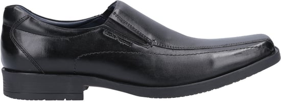 Hush puppies brody slip op leer heren smart shoes zwart - Image 4
