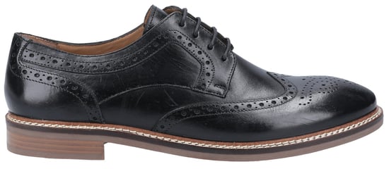 Hush Puppies Bryson Leren Heren Zwarte Brogues Schoenen - Image 4