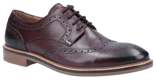 Hush Puppies Bryson Leren Heren Bordeaux Brogues Schoenen - Image 1