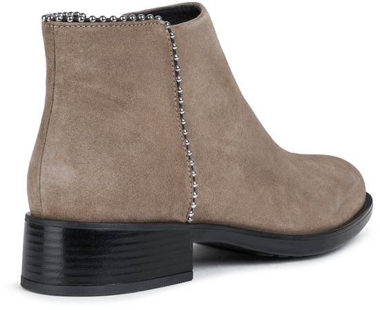 Geox Resia Suède Dames Laarzen In Donker Beige - Image 2