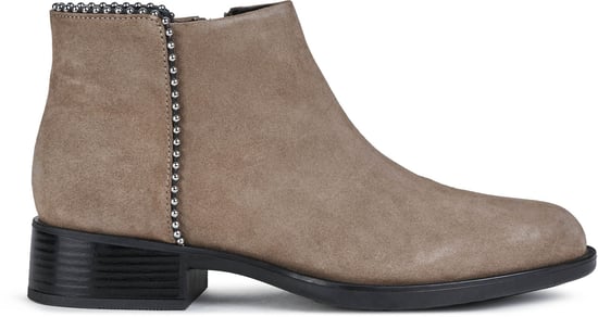 Geox Resia Suède Dames Laarzen In Donker Beige - Image 5