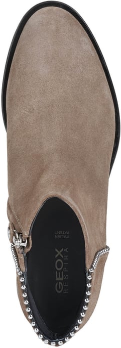 Geox Resia Suède Dames Laarzen In Donker Beige - Image 6