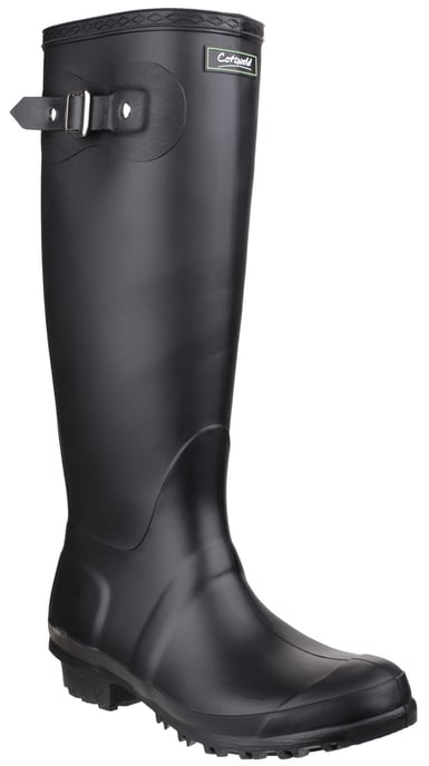 Cotswold Sandringham Pvc Zwarte Regenlaarzen - Image 1
