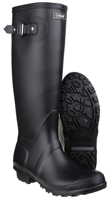 Cotswold Sandringham Pvc Zwarte Regenlaarzen - Image 3