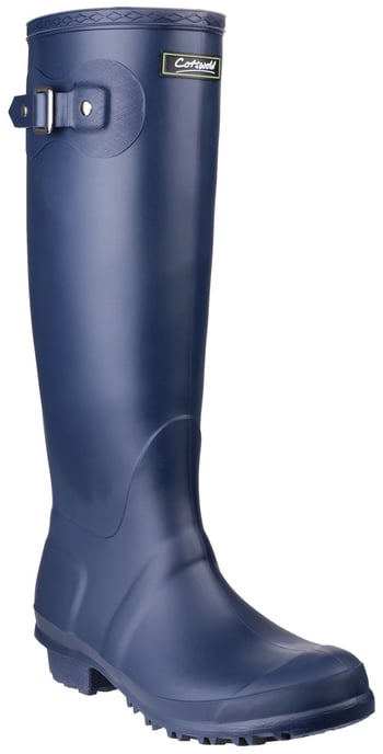 Cotswold Sandringham Pvc Marineblauwe Regenlaarzen - Image 1