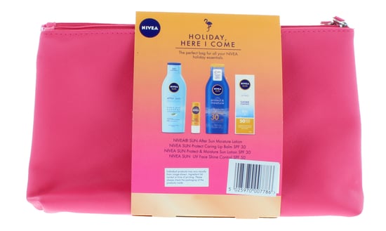 2 x Nivea Sun Holiday Here I Come - 200ml SPF30 After Sun, Lip Balm, UV Face