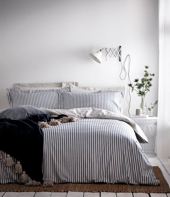 Hebden Duvet Set Marine/Grijs - Image 1
