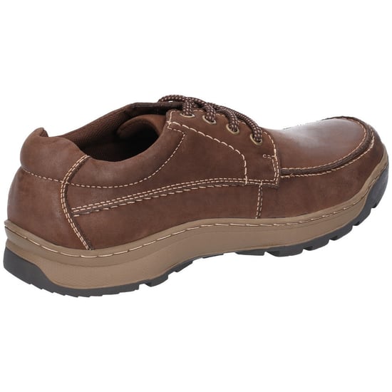 Hush Puppies Tucker Bruine Leren Veterschoenen Voor Heren - Image 3