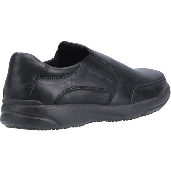 Hush Puppies Aaron Leren Zwarte Heren Loafers - Image 3