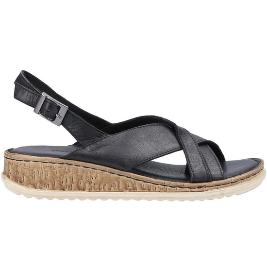 Hush Puppies Womens Elena Cross Over Wedge Sandals