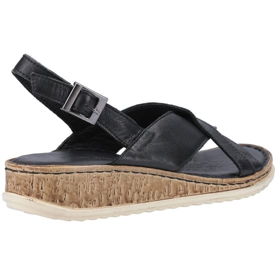 Hush Puppies Womens Elena Cross Over Wedge Sandals