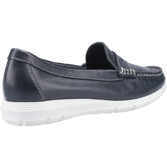 Hush Puppies Womens Paige Slip On Leather Loafer Shoes