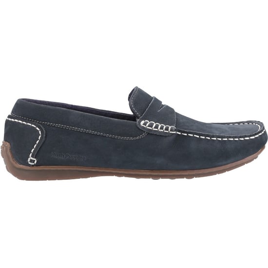 Hush Puppies Roscoe Leren Heren Marineblauwe Bootschoenen - Image 2